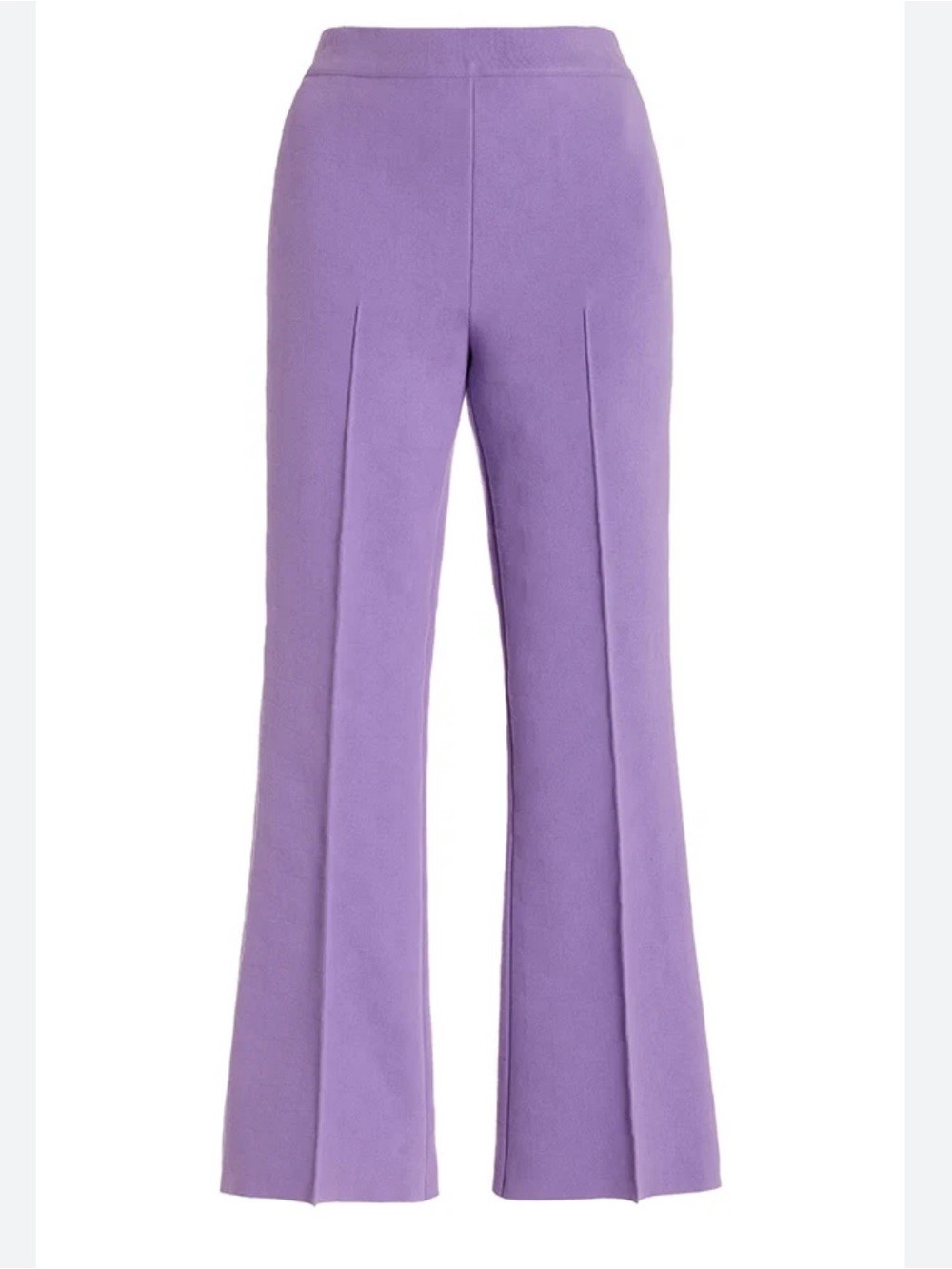 High Sport Kick Flare Pants Purple Violet Knit XS